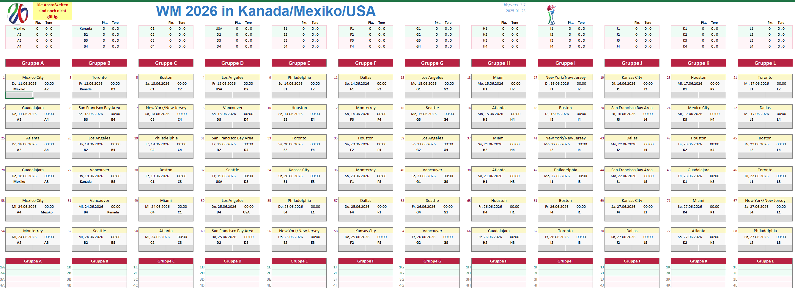 Vorschau Excel-Spielplan WM 2026