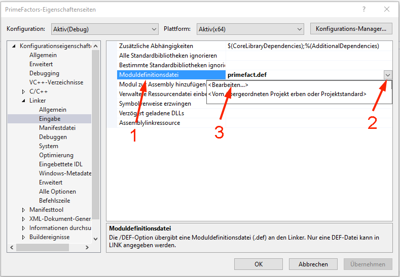 DEF-Datei registrieren